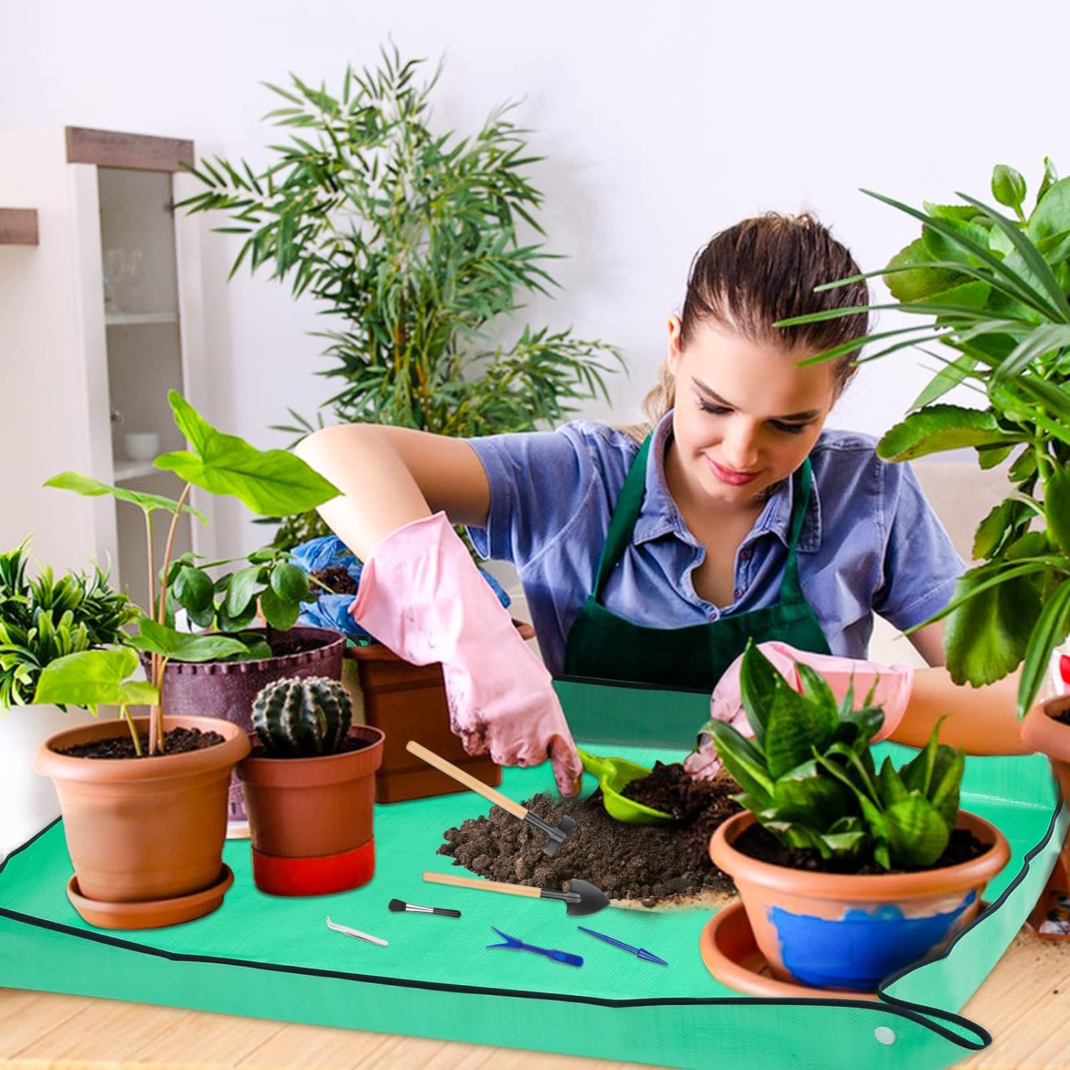 Thickened Waterproof Mats Gard - đánh giá và giá Snake Plant Ceramic