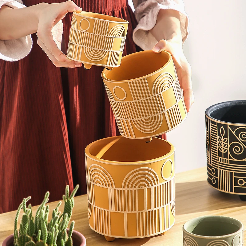 Simple Cylindrical Ceramic Flo - đánh giá và giá Snake Plant Ceramic